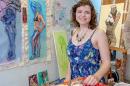 jennifer lindsay in her studio